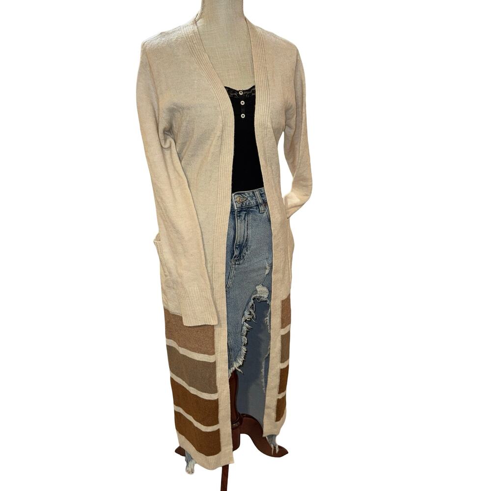UpWest Rare Sample‎ Belted Maxi Duster Sweater Small